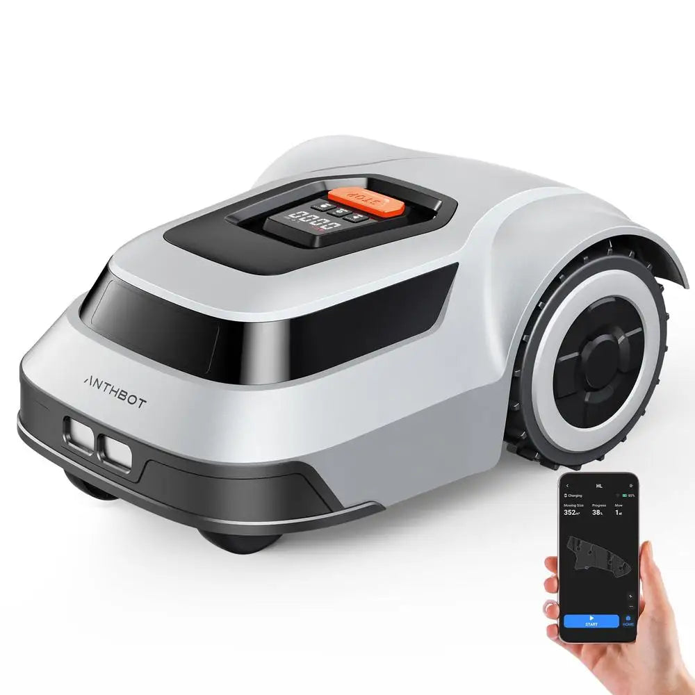 Smart Robotic Lawn Mower Boundary Wire 1/4 Acre 300% Efficiency IPX6 Waterproof Automatic Charger