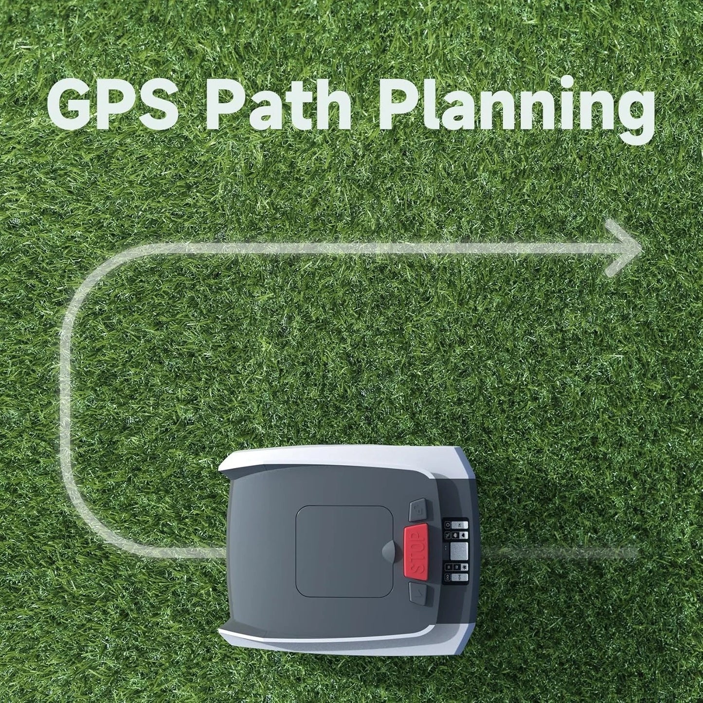 Automatic Robot Lawn Mower with GPS Navigation, Mows up to 1/2 Acre /21,000 Sq.Ft,300% Higher Efficiency of Auto Path Planning