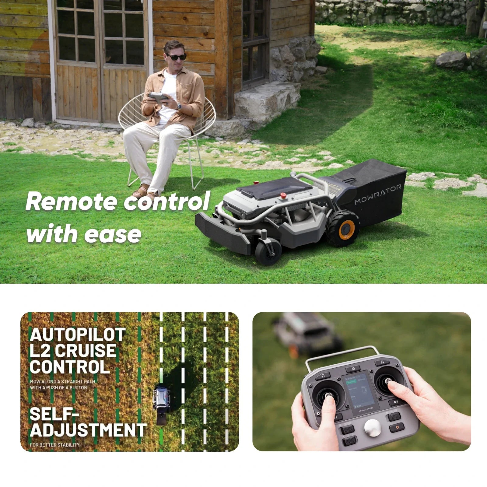 S1 Remote Control Lawn Mower 2WD