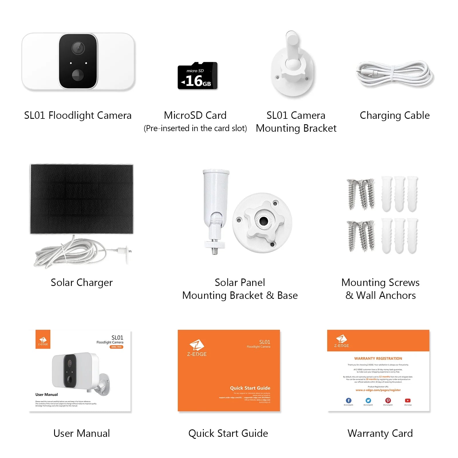 Floodlight Camera, Security Cameras Wireless Outdoor with Solar Panel Cameras for Home Security, 1080P, Home Camera with Night Vision