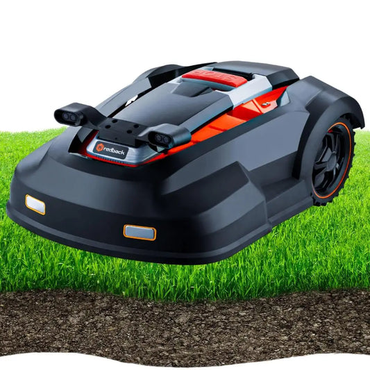 Robot Lawn Mower Bluetooth App Control Ultrasonic Sensor Metal Plate Accessories Complete Set Acre 20 Degrees Slope Yard