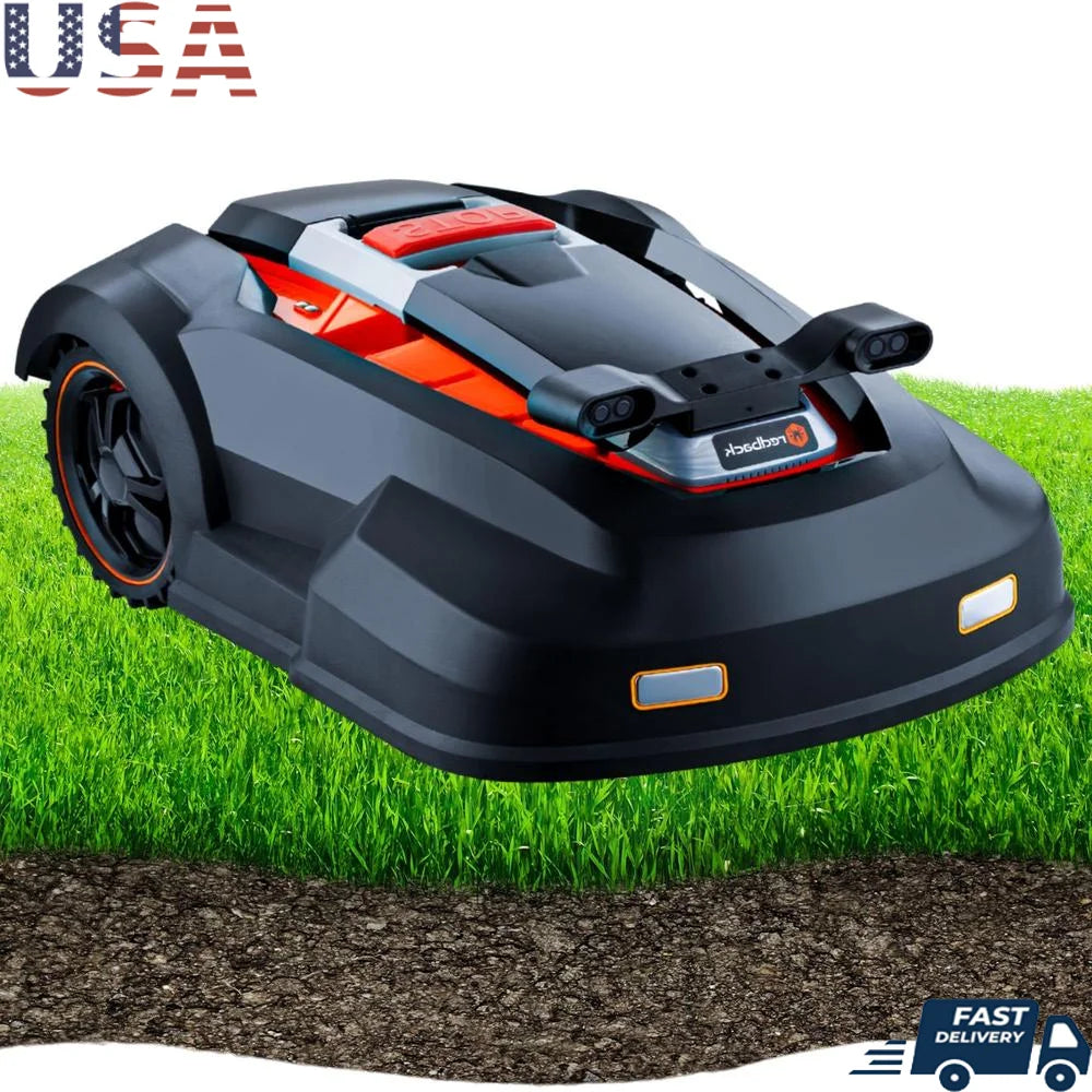 Robot Lawn Mower Bluetooth App Control Ultrasonic Sensor Metal Plate Accessories Complete Set Acre 20 Degrees Slope Yard