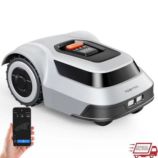 Smart Robotic Lawn Mower Boundary Wire 1/4 Acre 300% Efficiency IPX6 Waterproof Automatic Charger