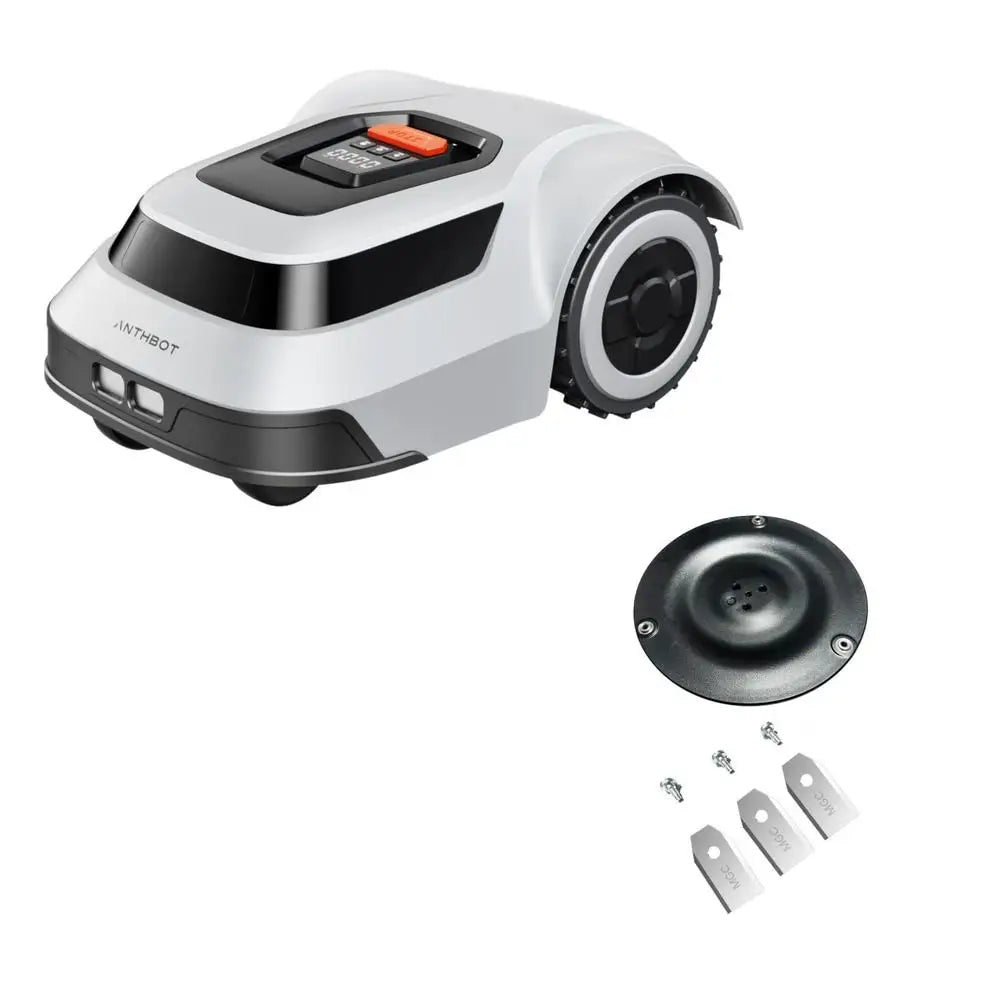 Robotic Lawn Mower Replacement Blade Efficient Mowing Precise Positioning Break Detection Adjustable Deck Handles Slopes